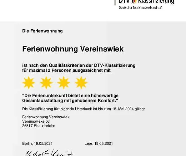 Vereinswiek 95137 Appartement *